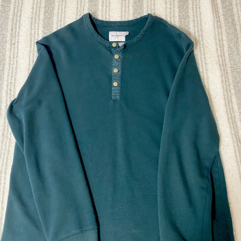 Vintage green pullover,super thick material